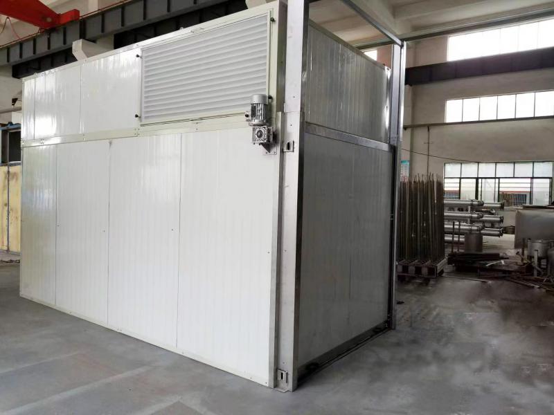 Vertical sliding door cone dryer, test run eliminating textile drying hidden costs