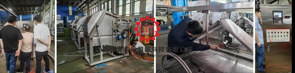 pre-test dyeing machine before shipment