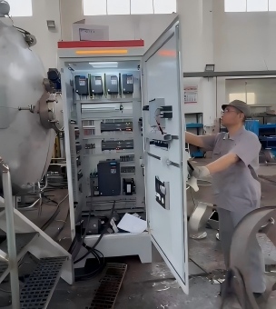 test fabric dyeing machine before delivery