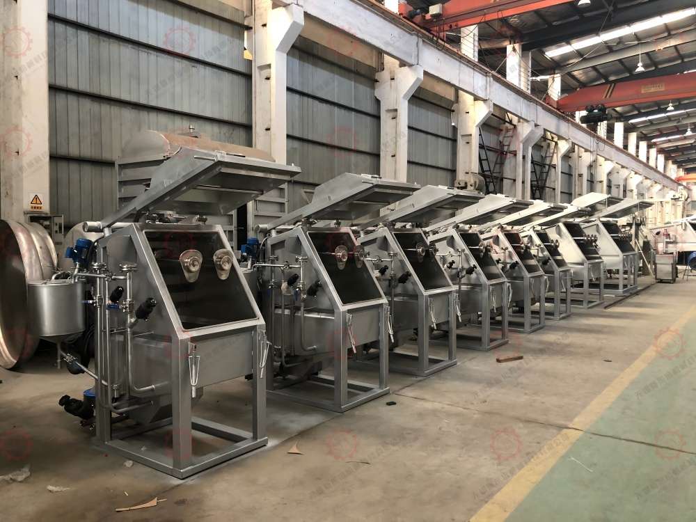 SH-2-65 hank dyeing machine production line in workshop