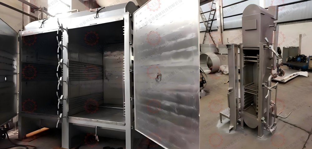 Inner structure of cabinet type hank yarn dyeing machine