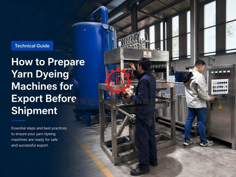 How to Prepare Yarn Dyeing Machines for Export Before Shipment