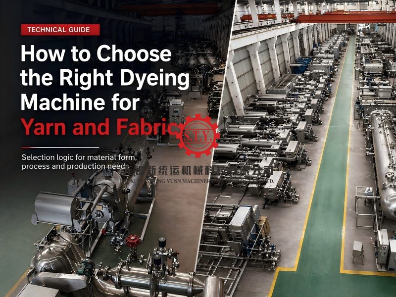 How to choose the right dyeing machine for yarn and fabric?