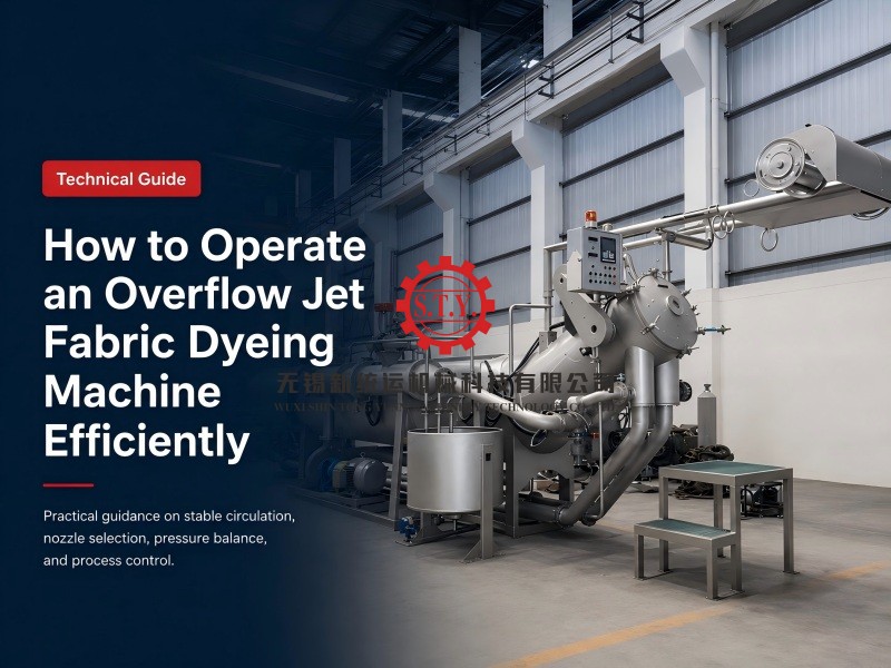 How to operate overflow jet fabric dyeing machine efficiently?