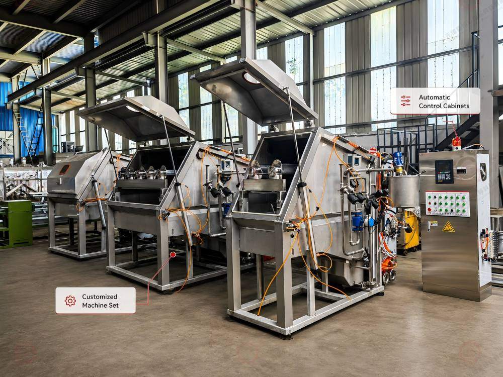 Customized hank yarn dyeing machine project with automatic control cabinets