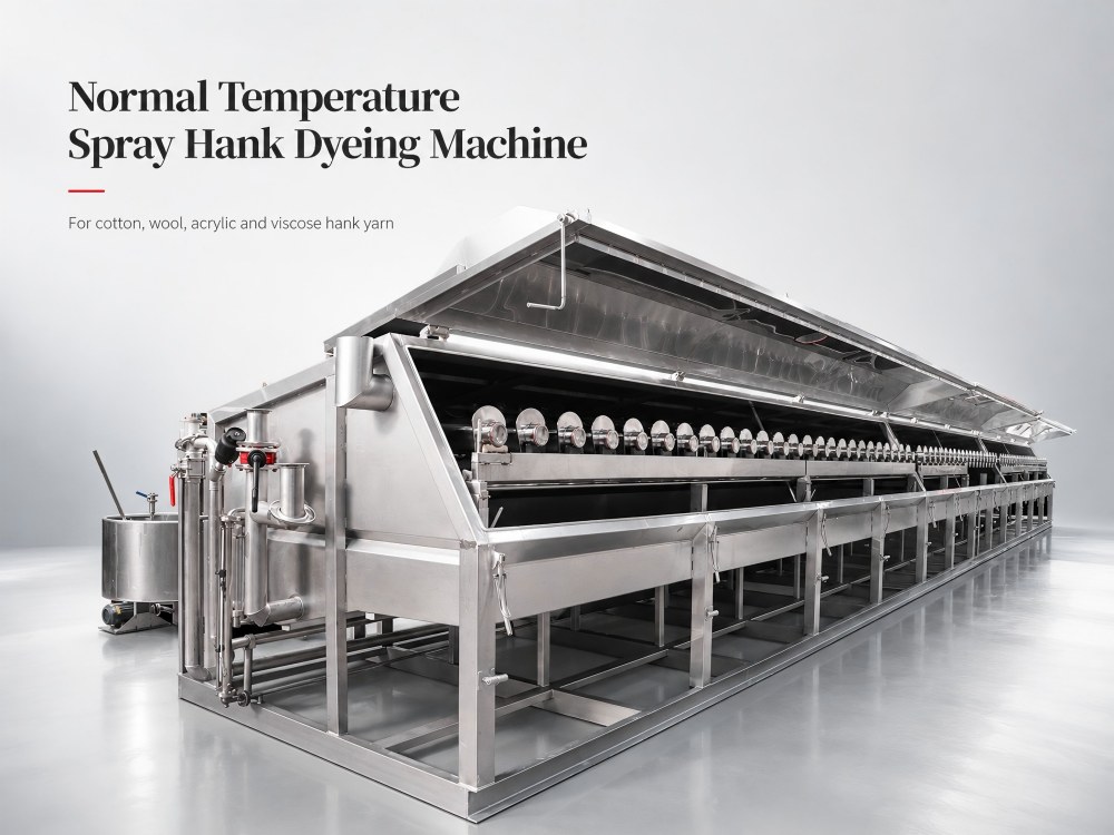 Hank yarn dyeing machine application for different yarn materials and dyeing processes