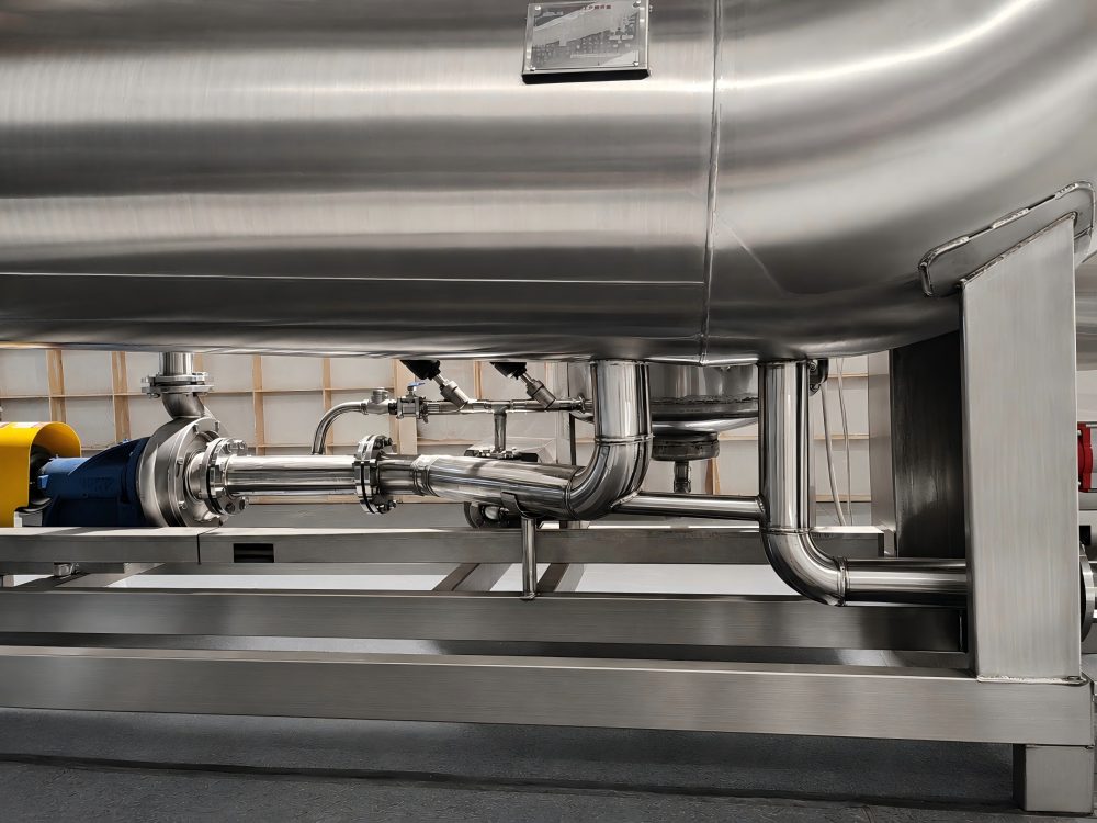 Circulation piping system of TY-JL636S fabric dyeing machine