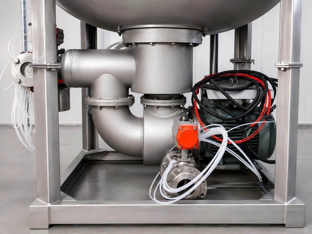 horizontal circulation pump and piping system for TYHL loose fiber dyeing machine