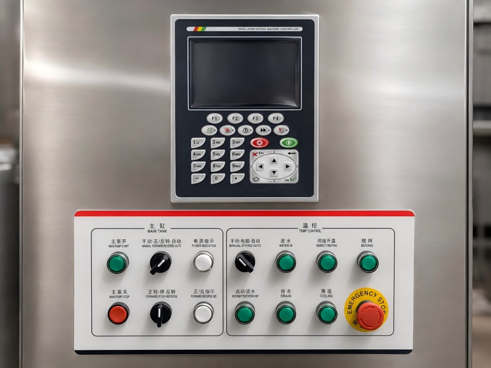 Control panel of GSH-1-60 high temperature spray dyeing machine