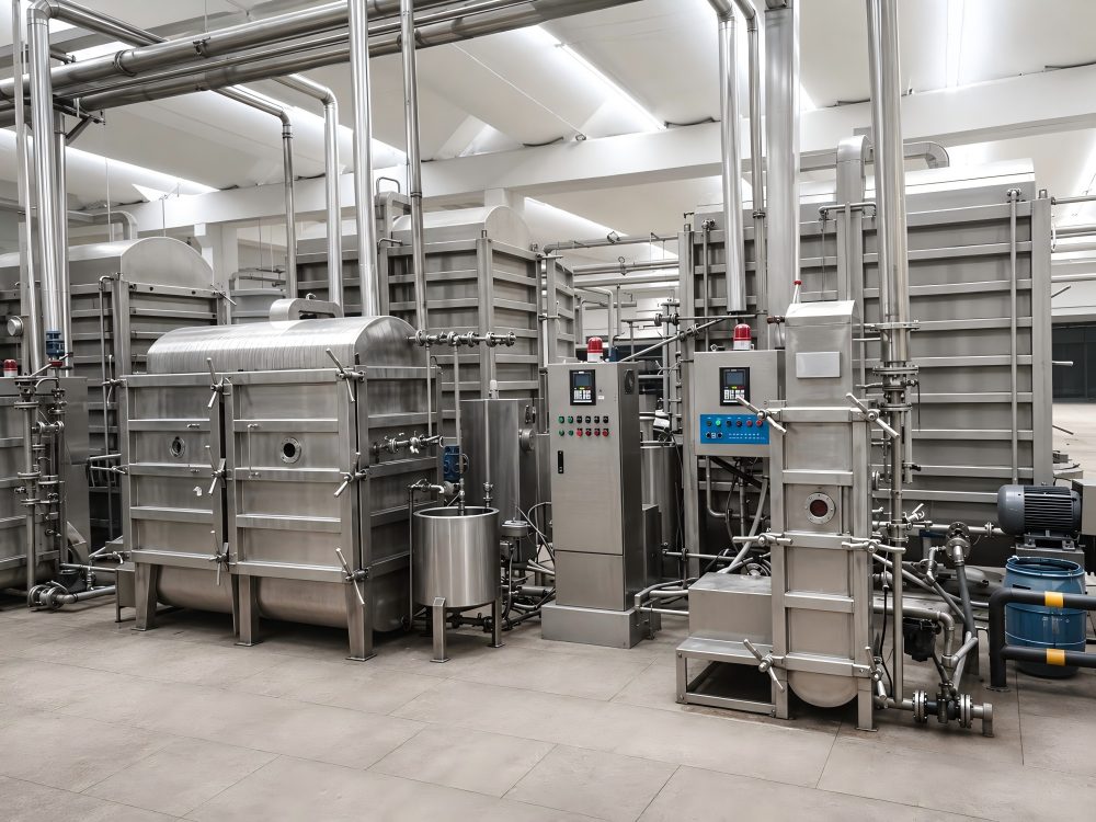 Y Series cabinet hank yarn dyeing machines operating at customer factory