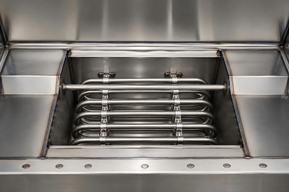 internal steam heat exchanger used in SH series hank yarn dyeing machine